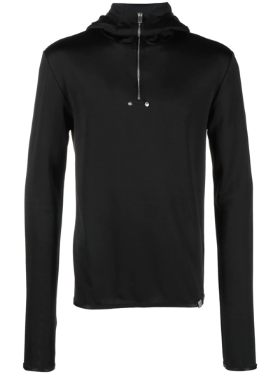 Shop Alyx Half-zip Long-sleeved Sweatshirt In Schwarz