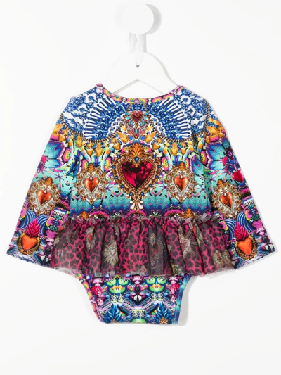 Shop Camilla Abstract-print Tutu Romper In Lucky Charms