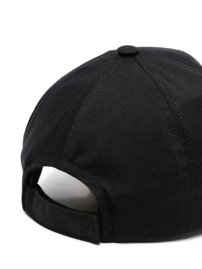 Shop Off-white Logo-patch Baseball Cap In Black