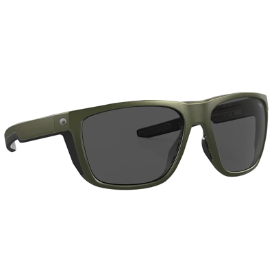 Shop Costa Del Mar Ferg Grey Polarized Polycarbonate Men's Sunglasses 6s9002 900239 59 In Grey / Metallic