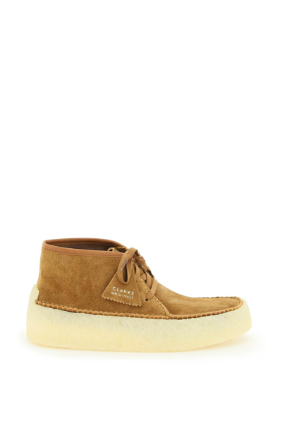 Shop Clarks Suede Leather 'caravan' Lace-up Shoes In Brown