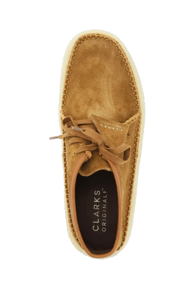 Shop Clarks Suede Leather 'caravan' Lace-up Shoes In Brown