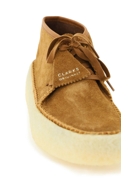 Shop Clarks Suede Leather 'caravan' Lace-up Shoes In Brown