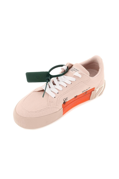 Shop Off-white Low Vulcanized Canvas Sneakers In Pink