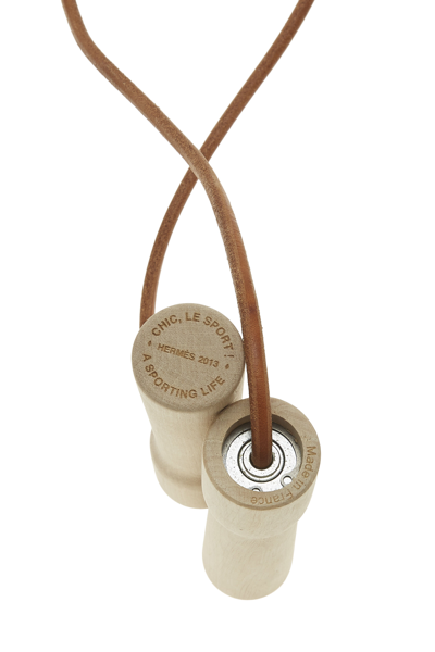 Pre-owned Hermes Brown Leather Jump Rope