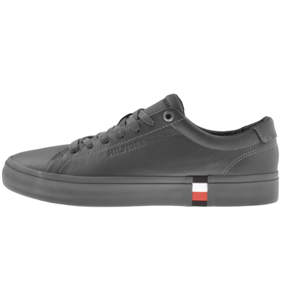 Shop Tommy Hilfiger Vulcanised Corporate Trainers Grey
