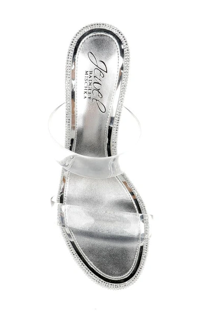 Jewel Badgley Mischka Lucero Sandal In Clear