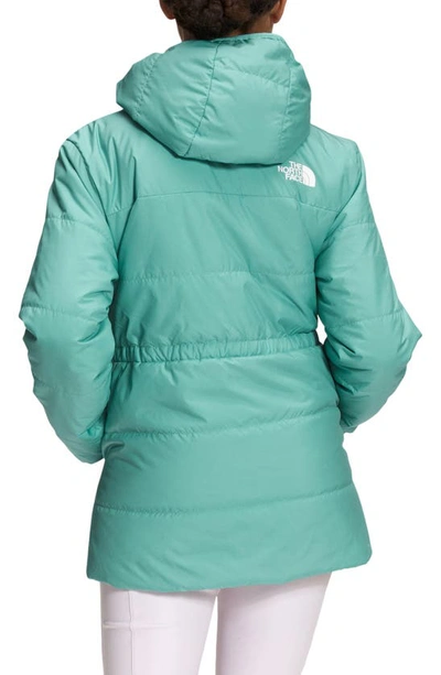 Shop The North Face Kids' Reversible Mossbud Parka In Wasabi