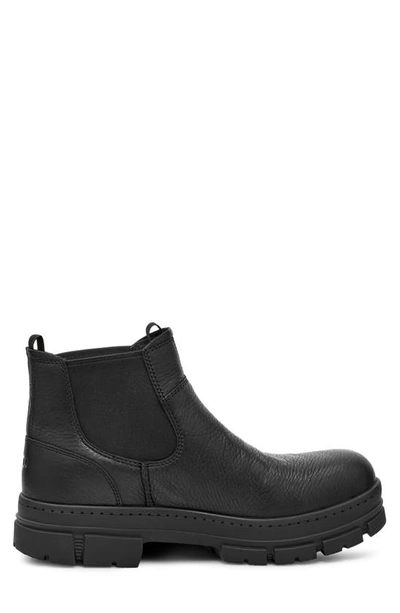 Shop Ugg Skyview Waterproof Chelsea Boot In Black Leather