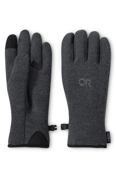 Shop Outdoor Research Flurry Sensor Gloves In Charcoal