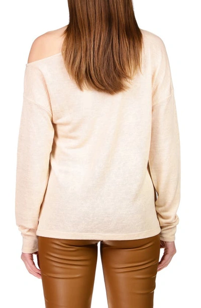 Shop Sanctuary Full Time Lover Cutout Top In Oatmilk