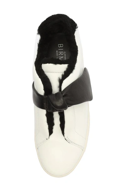 Shop Alexandre Birman Clarita Asymmetric Slip-on Sneaker In White/ Black