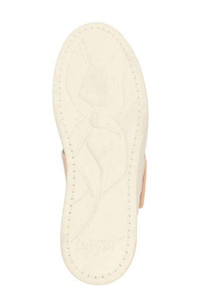 Shop Alexandre Birman Clarita Bow Slip-on Sneaker In White/ Nude