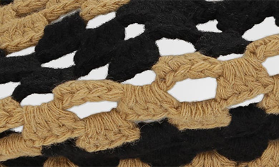 Shop Ganni Wool Blend Crochet Beret In Petrified Oak