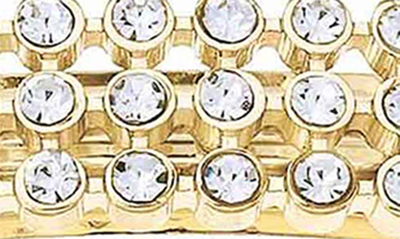 Ettika Assorted 3-pack Crystal Barrettes In Gold