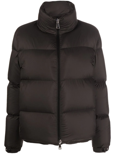 Shop Moncler High-neck Puffer Jacket In Black