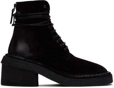 Shop Marsèll Black Burraccio Ankle Boots In 666 Black