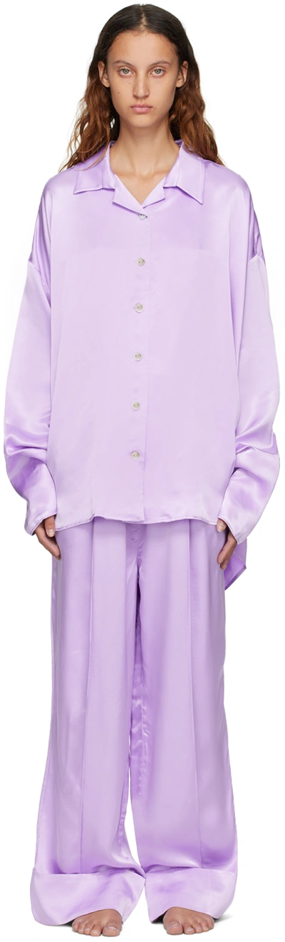 Shop Sleeper Purple Sizeless Pyjama Set In Lilac