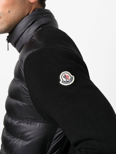 Shop Moncler Logo-patch Padded Down Jacket