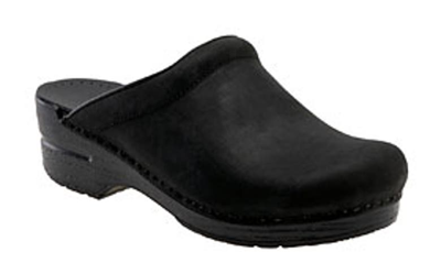 Shop Dansko 'sonja' Oiled Leather Clog In Black Oiled