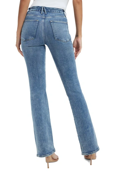 Shop Good American Good Classic High Waist Bootcut Jeans In Indigo254