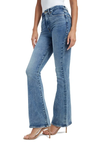 Shop Good American Good Classic High Waist Bootcut Jeans In Indigo254