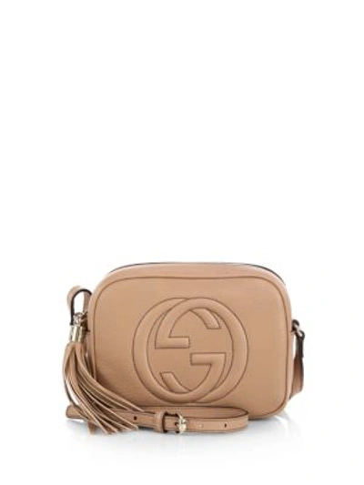 Shop Gucci Soho Leather Disco Bag In Camelia