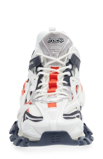 Balenciaga Gray & Orange Track 2.0 Open Sneakers In Grey Dark Blue Red |  ModeSens