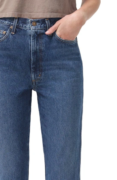 Shop Agolde Pinch High Waist Straight Leg Organic Cotton Jeans In Placebo