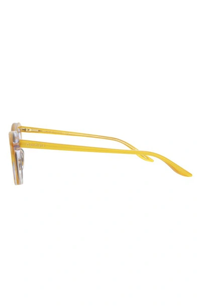 Shop Gucci Novelty 47mm Cat Eye Sunglasses In Yellow Yellow Silver