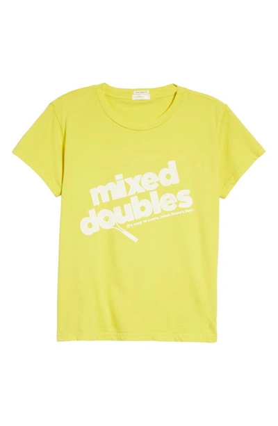 Shop Mother The Boxy Goodie Goodie Supima® Cotton Tee In Mixed Doubles