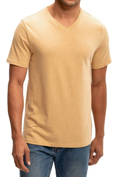 Shop Threads 4 Thought Slim Fit V-neck T-shirt In Amberwood