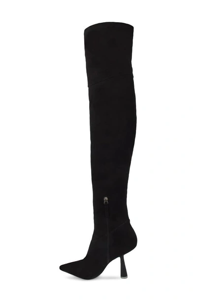 Black Suede Studio Jasmine Over The Knee Boot In Black Suede