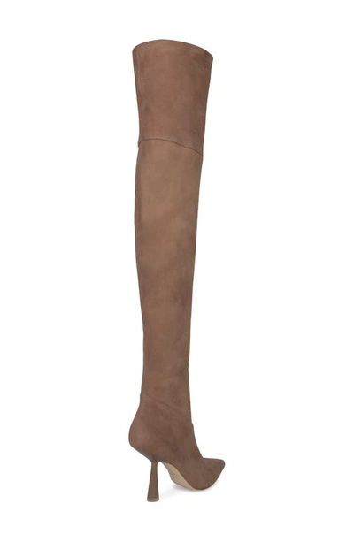 Shop Black Suede Studio Jasmine Over The Knee Boot In Fendi Suede