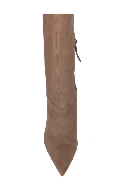 Shop Black Suede Studio Jasmine Over The Knee Boot In Fendi Suede