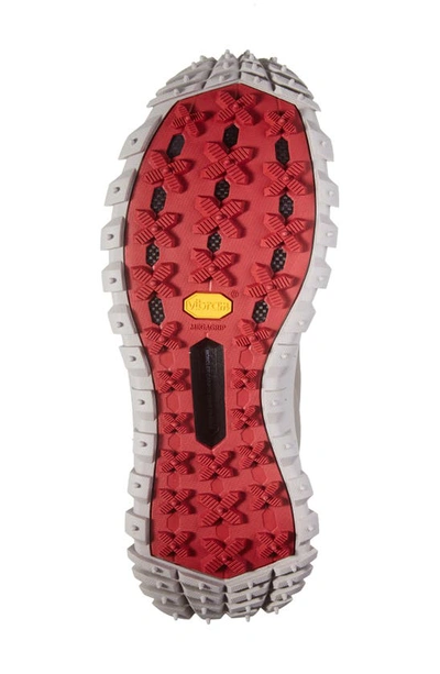 Shop Moncler Trailgrip Gtx Waterproof Hiking Sneaker In Black/ Red/ Taupe