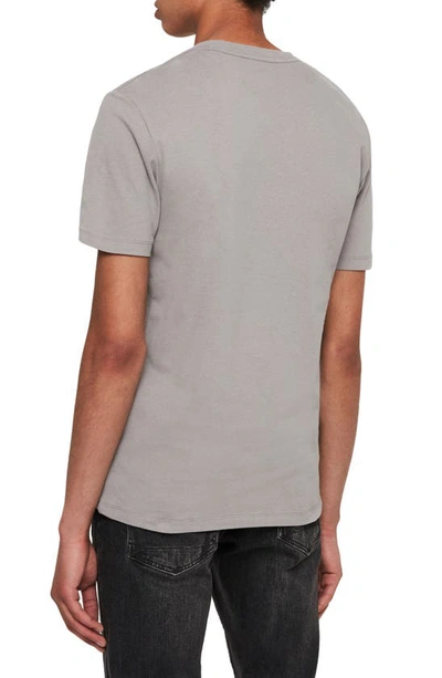 Shop Allsaints Brace Tonic Crewneck T-shirt In Flint Grey