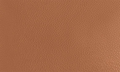 Shop Kusshi Vacationer Leather Makeup Bag In Camel Leather/ Red