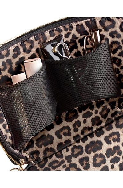 Shop Kusshi Vacationer Makeup Bag In Black/ Leopard