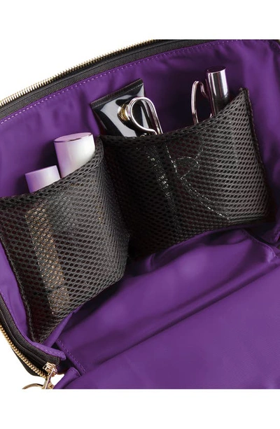 Shop Kusshi Vacationer Makeup Bag In Steel Grey/ Purple
