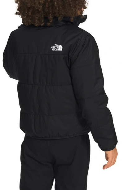 Shop The North Face Kids' Mossbud Reversible Water Repellent Faux Fur Jacket In Tnf Black