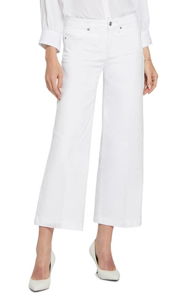 Shop Nydj Teresa Ankle Wide Leg Jeans In Optic White