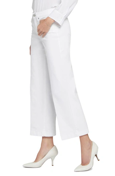 Shop Nydj Teresa Ankle Wide Leg Jeans In Optic White