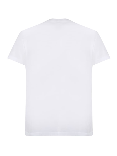 Shop Valentino T-shirt V Logo In Cotton In White, Black