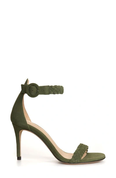 Shop L Agence Larissa Ankle Strap Sandal In Dark Moss