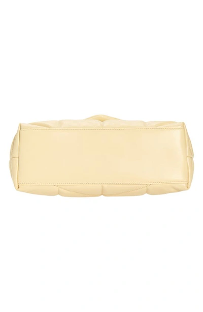 Shop Saint Laurent Small Loulou Leather Puffer Bag In Jaune Pale