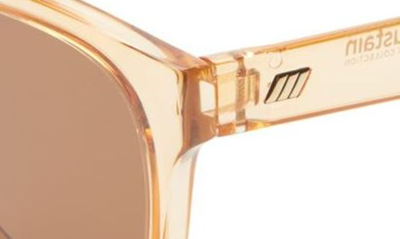 Shop Le Specs Petty Trash 54mm Square Sunglasses In Blonde