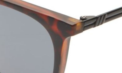 Shop Le Specs Huzzah 54mm Polarized Square Keyhole Sunglasses In Matte Tort