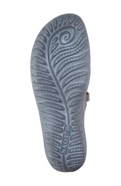 Naot Kire Mary Jane Flat In Gray Marble Suede