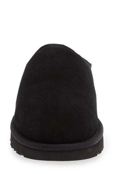 Ugg Monochromatic Suede Mule Slipper In White